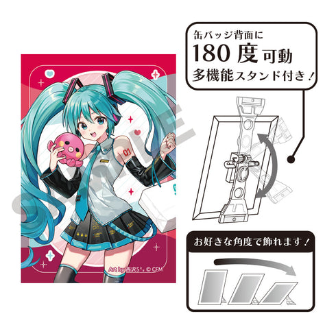 『初音ミク』アート缶バッジ エンジョイ大阪2024